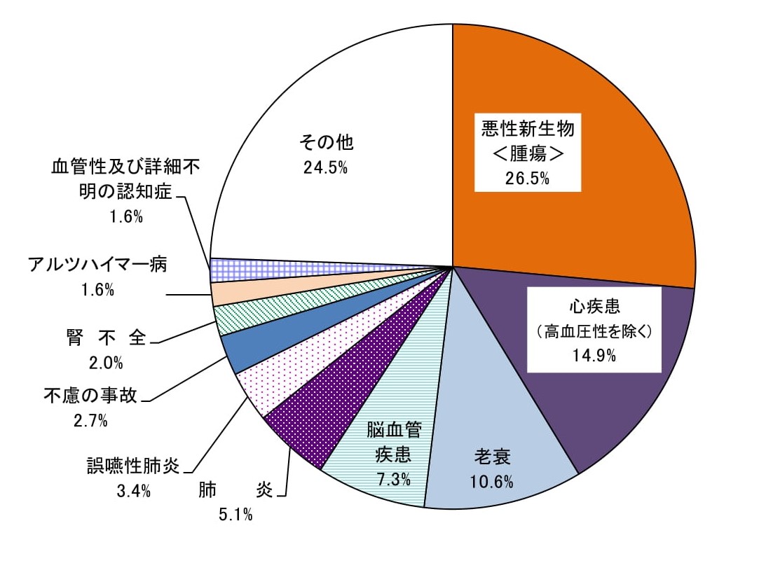 2021年主な死因の構成割合